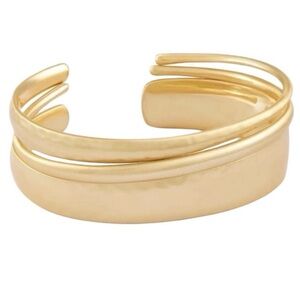 Kendra Scott Tiana Gold Hammered Cuff Bracelets (set of 3)